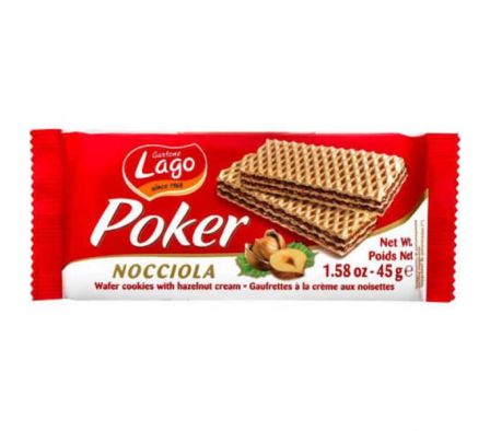 WAFER MINI POKER DE AVELLANA 45GR
