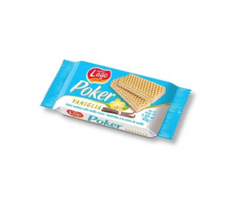 WAFER MINI POKER DE VAINILLA 45GR