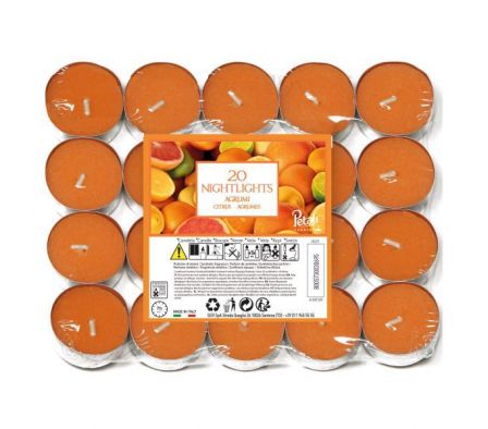 VELA AROMATICA NIGHTLIGHT X20 7H CITRUS