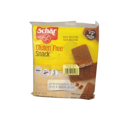 OBLEA SCHAR SNACK CHOCOLATE Y CREMA AVELLANAS 105G