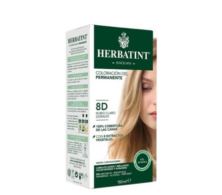 TINTE HERBATINT 8D GEL COLORACION PERMANENTE