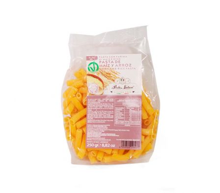 FIDEO PASTA NATURA MAIZ Y ARROZ MACCHERONI 250GR