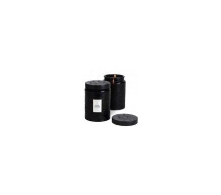 VELA VOLUSPA MOSO BAMBOO LARGE EMBOSSED GLASS JAR