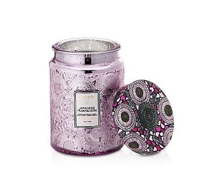 VELA VOLUSPA JAPANESE PLUM BLOOM LARGE GLASS JAR C