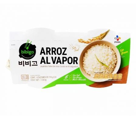 ARROZ BLANCO BIBIGO PRECOCIDO PARA MICROONDAS 