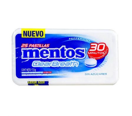 CHICLE MENTOS PASTILLAS PERPPERMINT LATAM 17,6