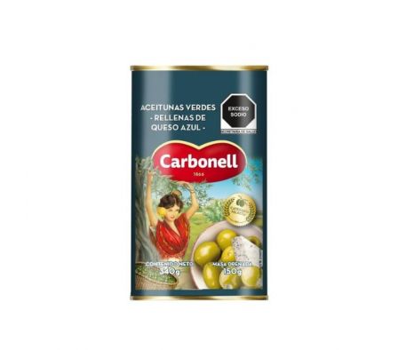 ACEITUNA CARBONELL RELLENA QUESO AZUL 350GR