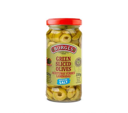 ACEITUNA BORGES VERDE RODAJAS 120G