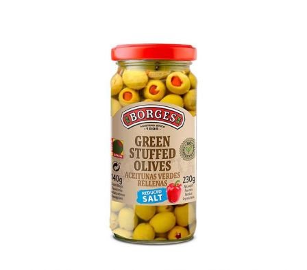 ACEITUNA BORGES VERDE R/PIM 140G
