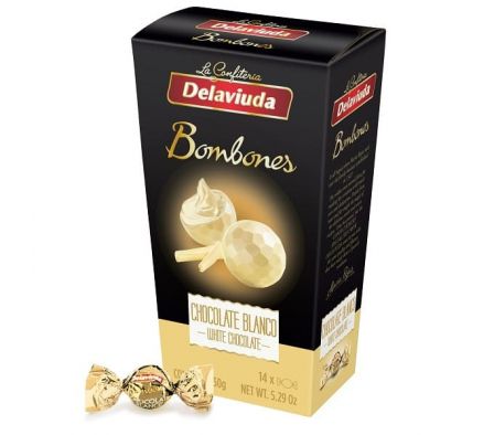 BOMBONES DELAVIUDA CHOCOLATE BLANCO 150G 