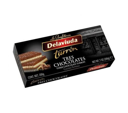 TURRON DELAVIUDA TRES CHOCO 200GR 