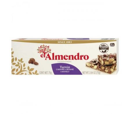 TURRON EL ALMENDRO CARAMELO 75GR 
