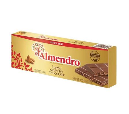 TURRON EL ALMENDRO CHOCOLATE CON ALMENDRAS 100GR 