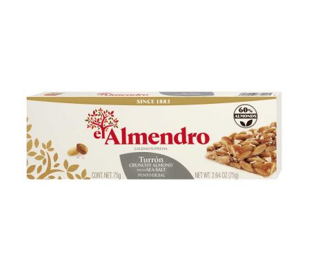 TURRON EL ALMENDRO PUNTO DE SAL 75GR 