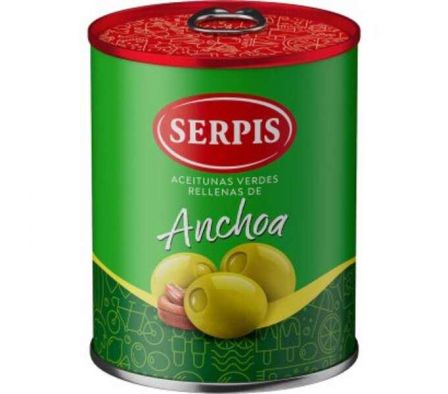 ACEITUNA SERPIS RELLENA DE ANCHOA 120GR