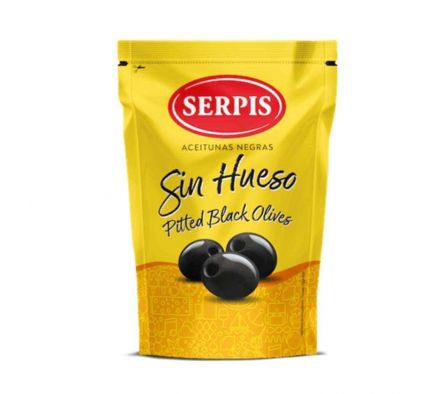 ACEITUNAS SERPIS NEGRA SIN HUESO 170GR