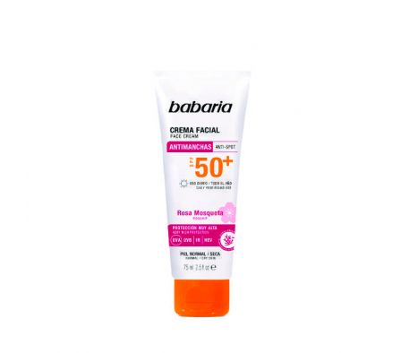 CREMA SOLAR BABARIA ANTIMANCHAS SPF 50+ RM 75ML 