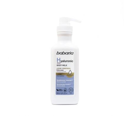 CREMA CORPORAL BABARIA MILK ACIDO HYALURONIC 500ML