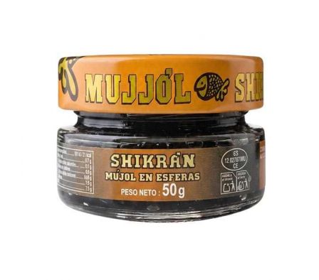 SHIKRÁN MUJOL EUROCAVIAR NEGRO EN ESFERAS 50 GR