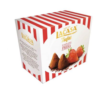 TRUFAS LACASA CACAO C/FRUTILLA 200GR