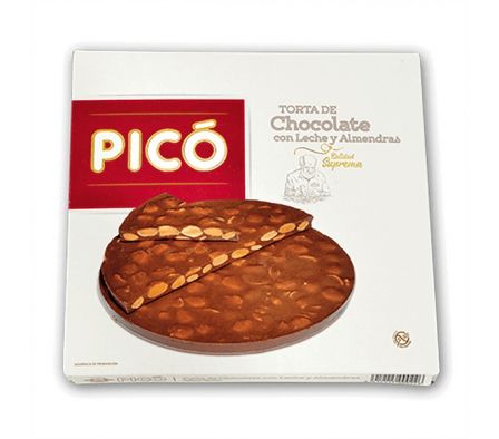 TORTA PICO CHOCOLATE C/LECHE Y ALMENDRA 200GR