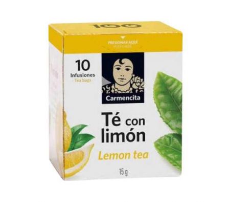 TE CARMENCITA C/ LIMON X 10 SAQUITOS