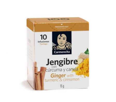 TE CARMENCITA DE JENGIBRE C/CURCUMA Y CANELA 15GR