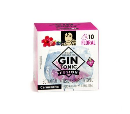 INFUSIONES CARMENCITA P/GIN TONIC FLORAL 10UNID