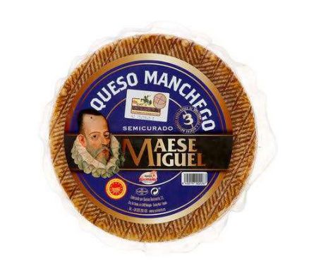 QUESO MANCHEGO MAESE MIGUEL SEMIDURO 500 GR.