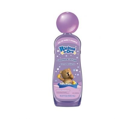 JABÓN LÍQUIDO Y SHAMPOO RICITOS LAVANDA 500ML