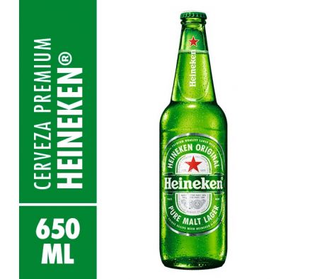 CERVEZA HEINEKEN LAGER BOTELLA 650ML