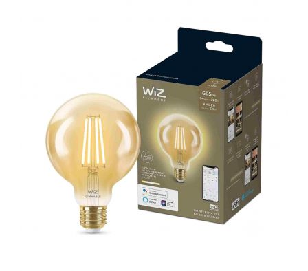 LAMPARA PHILIPS WIZ WIFI FILAMENTO GLOBO LED 6.9W 