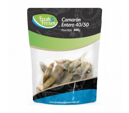 CAMARON ENTERO FRESH & FROZEN CALIBRE 40/50 500GR