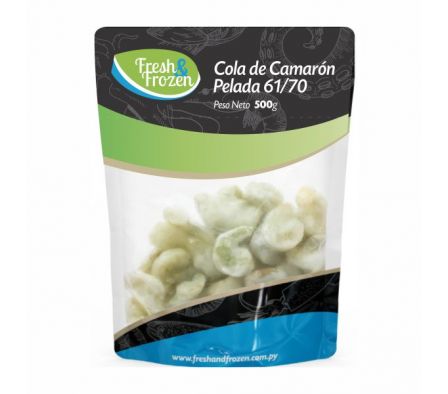COLA DE CAMARON FRESH & FROZEN PELADA 500GR