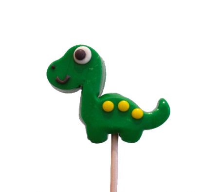 PALETA PAPABUBBLE DINOSAURIO VERDE 60GR