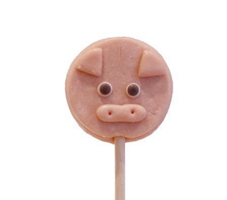 PALETA PAPABUBBLE ANIMALES CERDO 60GR