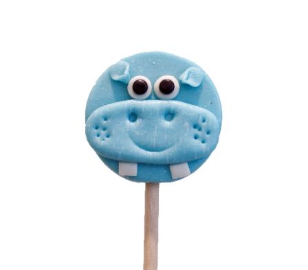 PALETA PAPABUBBLE ANIMALES HIPOPOTAMO 60GR