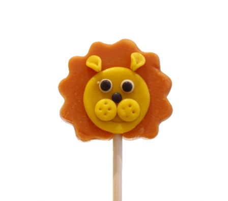 PALETA PAPABUBBLE ANIMALES LEON 60GR