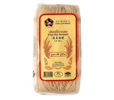 FIDEO DE ARROZ STAR LION INTEGRAL 200G