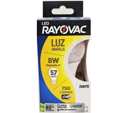 FOCO RAYOVAC LED 6W AMARILLA