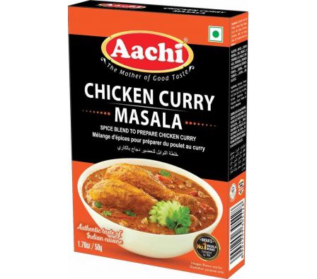 MEZCLA  AACHI P/PREPARAR  POLLO AL CURRY 50G
