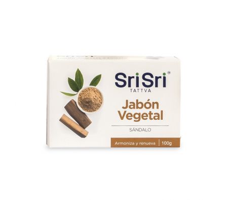 JABON VEGETAL SRISRI TATTVA DE SANDALO 100G 