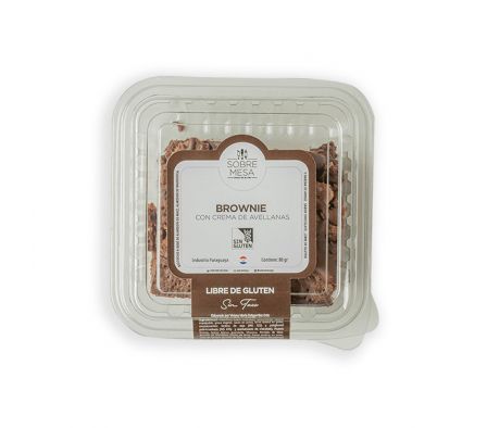 BROWNIE SOBREMESA C/CREMA DE AVELLANA 80GR