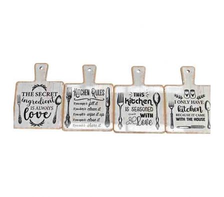 POSA OLLA DI/TABLA PICAR FRASES 17X24CM MADERA REF