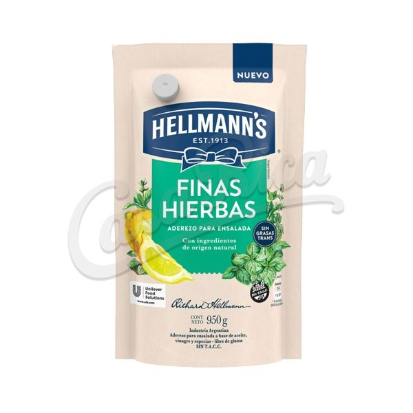 ADEREZO HELLMANNS FINAS HIERBAS 950G