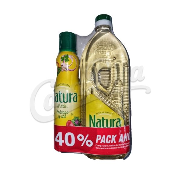 PACK ACEITE NATURA 120GR + 40% GIRASOL DE 900ML